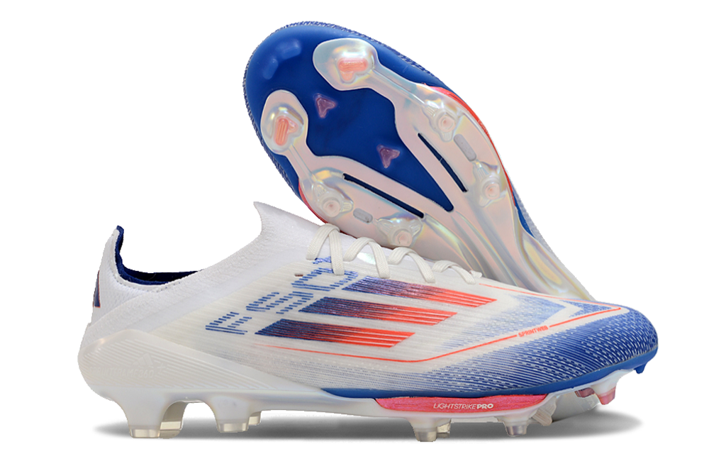 Adidas F50+.1 FG Blanc/Bleu/Orange