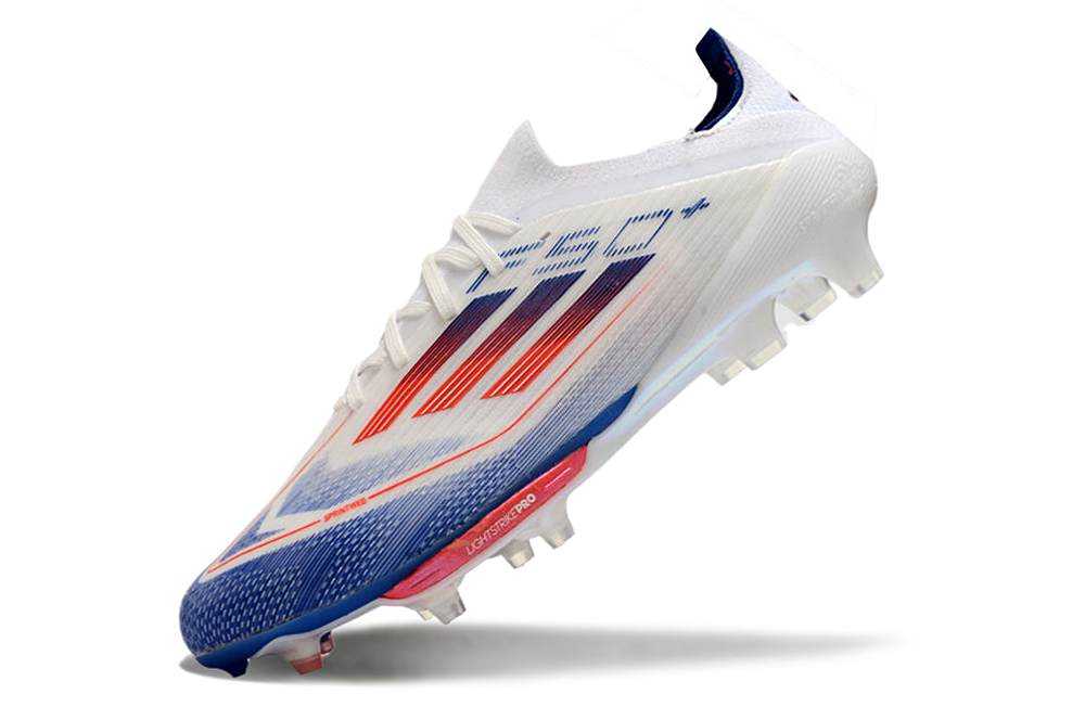 Adidas F50+.1 FG Blanc/Bleu/Orange