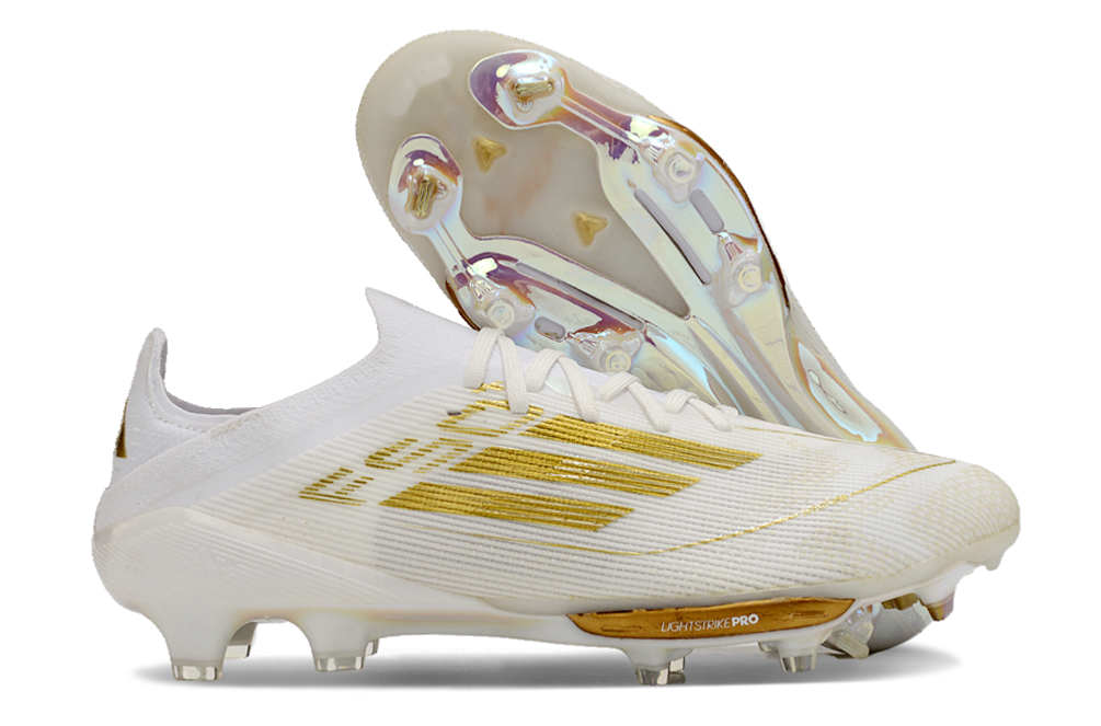 Adidas F50+.1 FG Blanc/Or